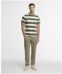 Men's Barbour Meldon Stripe T-Shirt - Olive