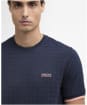 Men's Barbour International Langston Jacquard T-Shirt - Navy