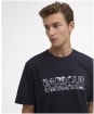 Men's Barbour International Unite Printed T-Shirt - Navy