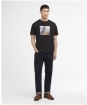 Men's Barbour International Walde Photographic T-Shirt - Black