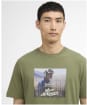 Men's Barbour International Walde Photographic T-Shirt - Olvine