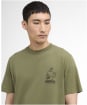 Men's Barbour International Staithes Graphic T-Shirt - Olvine