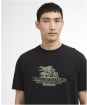 Men's Barbour International Dukes Cafe Graphic T-Shirt - Black