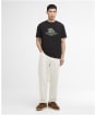 Men's Barbour International Dukes Cafe Graphic T-Shirt - Black