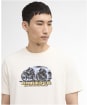 Men's Barbour International Bangers Graphic T-Shirt - Whisper White