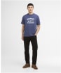 Men's Barbour International Shifter Graphic Print T-Shirt - Oceana