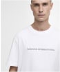 Men's Barbour International Outline Motor Graphic T-Shirt - White