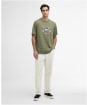Men's Barbour International Piston Graphic  T-Shirt - Burnt Olive