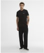 Men's Barbour International Burnwood Tipped Cuff T-Shirt - Black