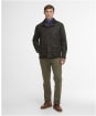 Men's Barbour Sander Waxed Jacket - Olive