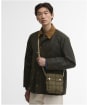Barbour Transport Crossbody Bag - Dusky Green Tartan