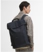 Barbour Transport Foldover Backpack - Navy