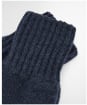 Men's Barbour Fingerless Lambswool Gloves - Navy