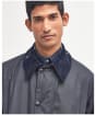Barbour Border Wax Jacket - Navy