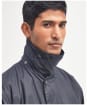 Barbour Border Wax Jacket - Navy