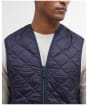 Men's Barbour Quilted Waistcoat / Zip-in Liner - Navy