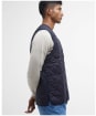 Men's Barbour Quilted Waistcoat / Zip-in Liner - Navy