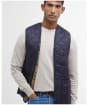 Men's Barbour Quilted Waistcoat / Zip-in Liner - Navy