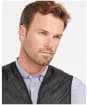 Men's Barbour Quilted Waistcoat / Zip-in Liner - Black