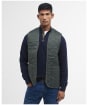 Men's Barbour Classic Quilted Waistcoat / Zip-In Liner - Olive
