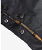 Barbour Waxed Cotton Hood - Navy | Dress Tartan