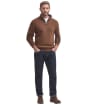 Men's Barbour Essential Wool Half Zip Sweater - Sandstone