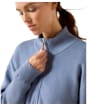Women's Ariat Foxleigh 1/2 Zip Wool Sweater - Rainwashed