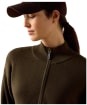 Women's Ariat Foxleigh 1/2 Zip Wool Sweater - Earth