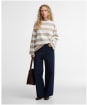 Women's Barbour Cartmel Striped Top - Cloud / Light Sand Stripe