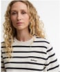 Women's Barbour Aylesby Striped Sweatshirt - Cloud / Dark Navy Stripe