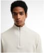 Men's Barbour Ravensworth Half Zip Sweatshirt - Ecru Marl
