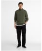 Men's Barbour International Bewley Half Zip Sweatshirt - Thyme