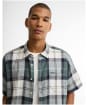 Men's Barbour Croft Short Sleeve Summer Shirt - Meadow Brook Tartan