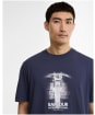 Men's Barbour International Hocking Graphic T-Shirt - Oxford Navy