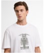 Men's Barbour International Hocking Graphic T-Shirt - White