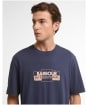 Men's Barbour International Leighton Graphic T-Shirt - Oxford Navy