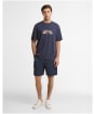 Men's Barbour International Leighton Graphic T-Shirt - Oxford Navy