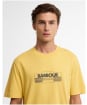 Men's Barbour International Leighton Graphic T-Shirt - Misted Yellow