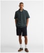 Men's Barbour Farlam Striped Tailored Polo Shirt - Navy