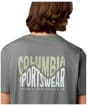 Men's Columbia CSC™ Outdoor Back Graphic Tee - Sedona Sage / Wavy Branded Peaks