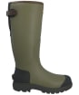 Men's Hunter Field Bull Dog Back Adjustable Wellington Boots - Bulldog Green / Dark Olive