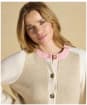 Women's Joules Nora Colourblock Cardigan - Cream