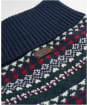 Barbour Marlow Fair Isle Dog Jumper - NAVY FESTIVE