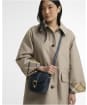 Women's Barbour Elm Leather Crossbody Bag - Navy