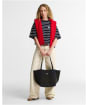 Women's Barbour Layla Tartan Large Tote Bag - Shadow Classic Tartan