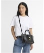 Women's Barbour Alder Mini Leather Tote Bag - Black