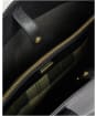 Women's Barbour Alder Large Leather Tote Bag - Black