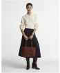 Women's Barbour Alder Large Leather Tote Bag - Brown