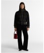 Women's Barbour Cedar Mini Leather Bucket Bag - Red