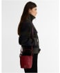 Women's Barbour Cedar Mini Leather Bucket Bag - Red